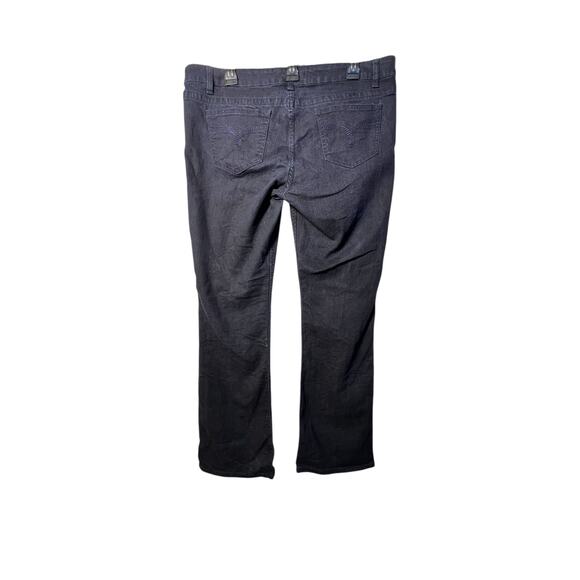 No Boundaries Womens Black Straight Leg Jeans Size 17 Stretch Mid Rise Pants - Picture 2 of 4